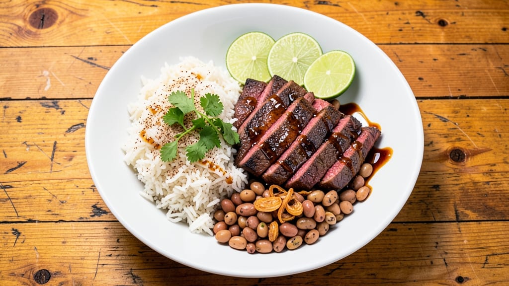 Carne Asada With Rice and Beans Recipe: One-Pan Fiesta Feast in 30 Minutes