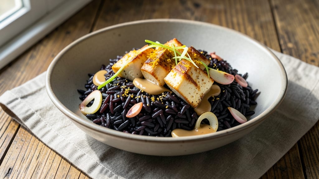 Black Rice Recipe Vegan: Earthy Turmeric Power Bowl With Crunchy Toppings