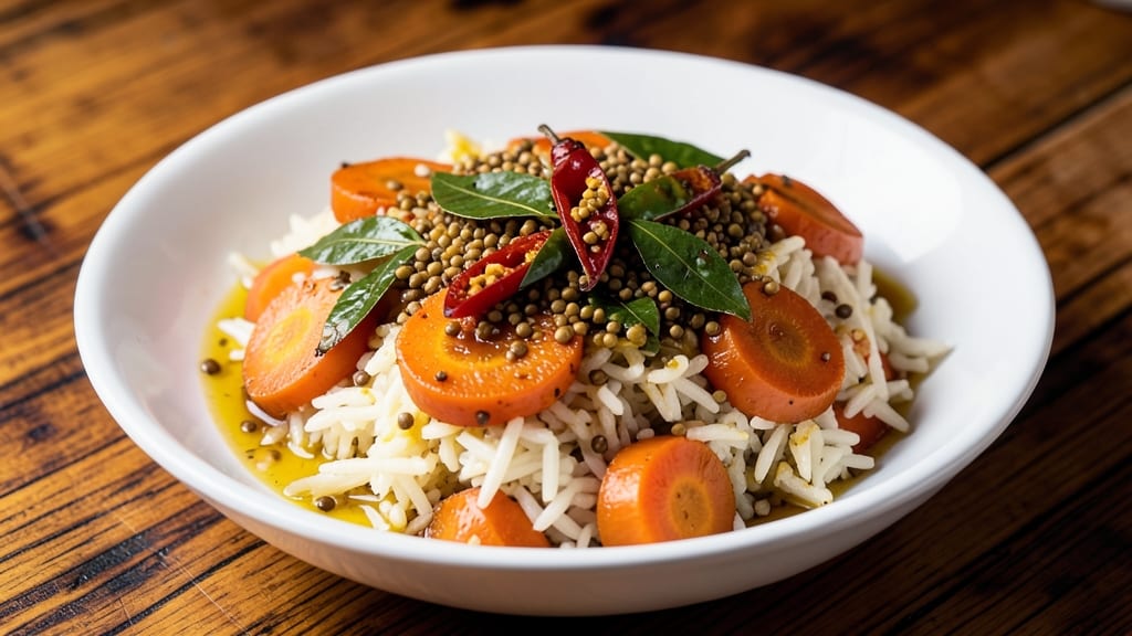 Carrot Rice Recipe in Telugu: Fragrant Jeera Cumin Flavor With Crunchy Topping