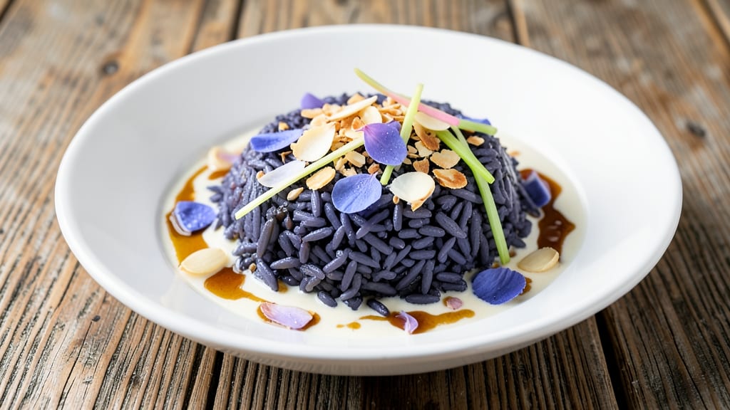 Blue Pea Flower Rice Recipe: Vibrant Purple Grains With Earthy Pea Flavor