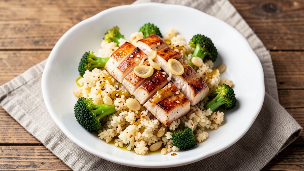 Broccoli Rice Keto Recipe: Crispy-Topped Cauliflower Grain Bowl