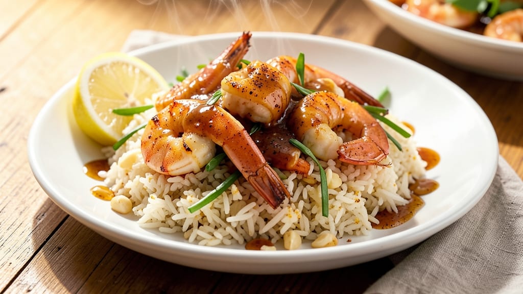 Cajun Shrimp Scampi Rice Recipe: Spicy Garlic Butter Shrimp Over Fluffy Rice