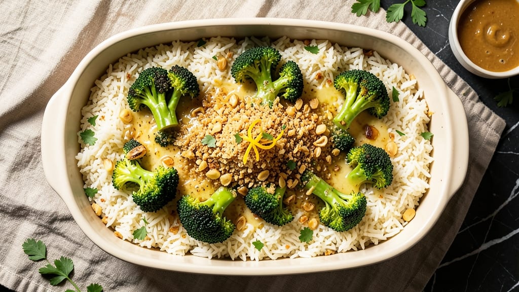 Broccoli Rice Casserole Recipe from Scratch: Crispy-Topped Cheesy Comfort in One Dish