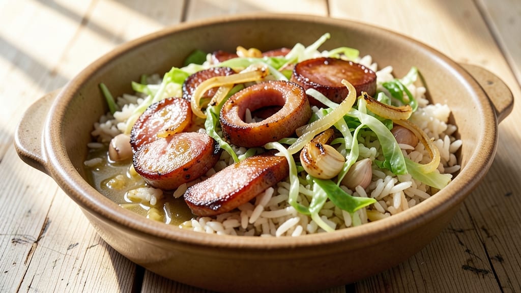 Cabbage, Rice, and Sausage Recipe: One-Pan Hearty Comfort With Crispy Edges