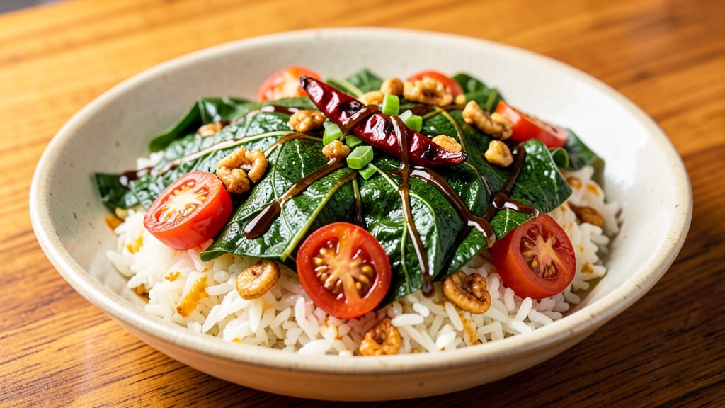 Cassava Leaf and Rice Recipe: West African One-Pot Flavor Bomb
