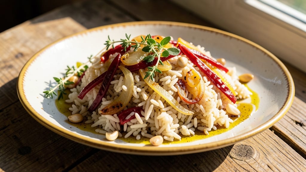 Camargue Red Rice Recipe: Saffron-Infused Tomato and Herb Grain Magic