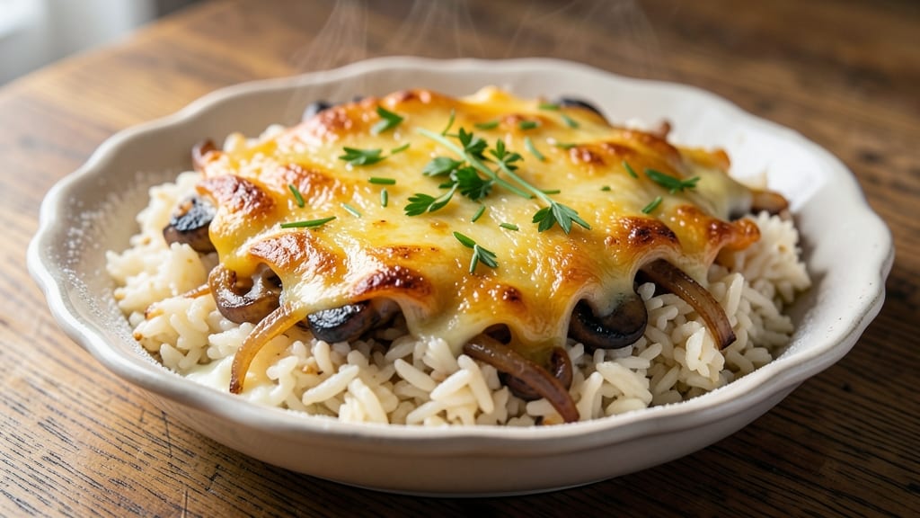 Jamie Oliver's Cheese Baked Rice Recipe: Golden Crust, Melty Shreds