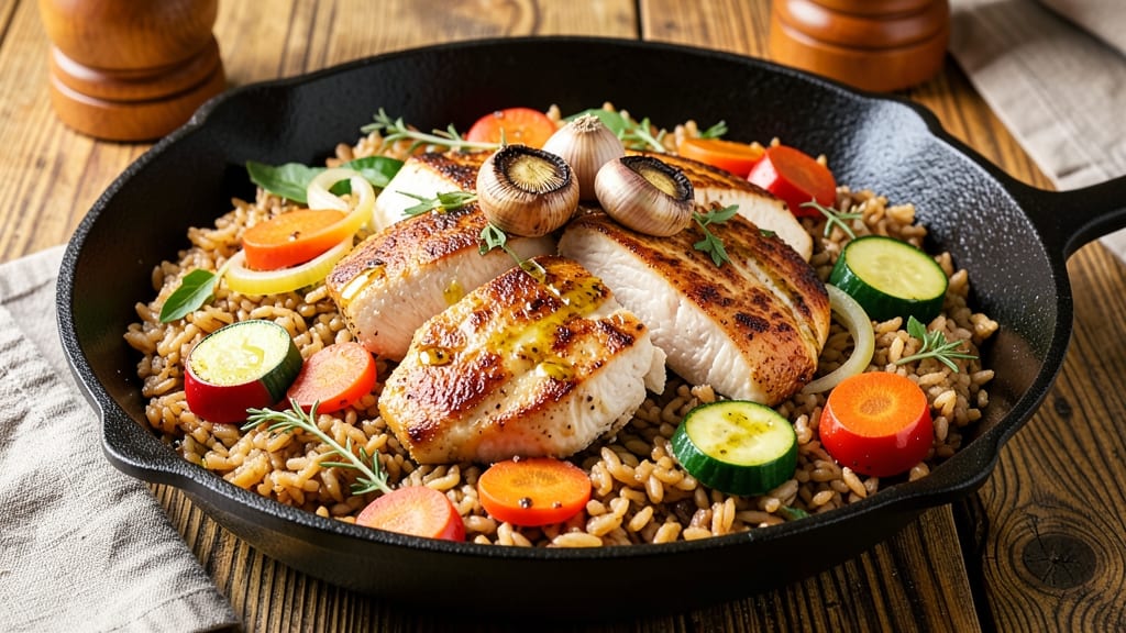 Brown Rice Skillet Recipe: Nutty, Toasted Grains with Veggie-Packed Crunch