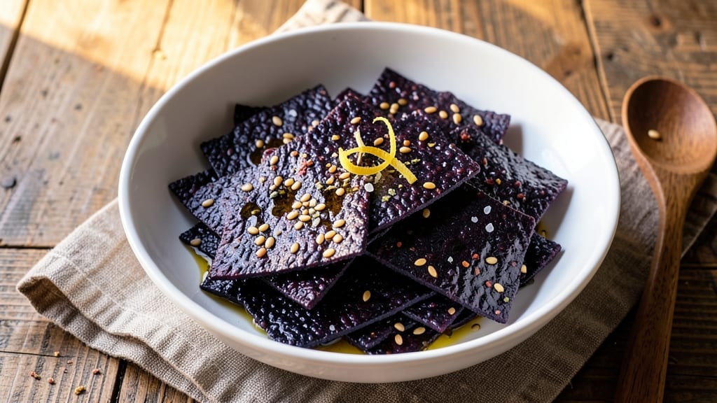 Black Rice Crackers Recipe: Nutty Earthiness With Toasted Sesame Crunch