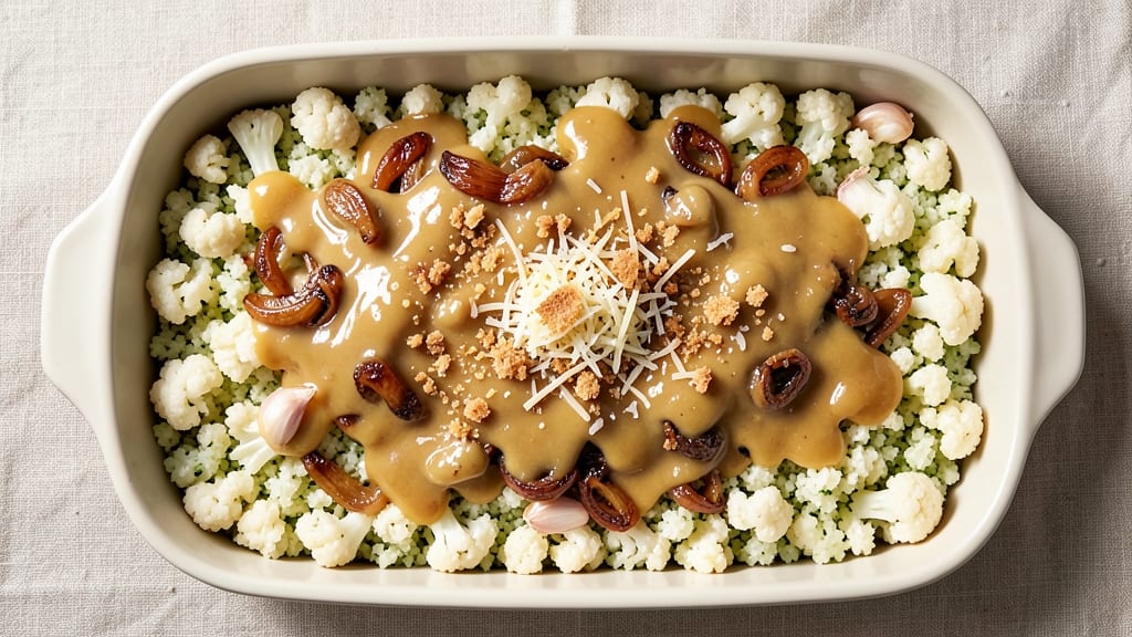 Cauliflower Rice Casserole Recipe: Crisp-Topped Comfort in 25 Minutes