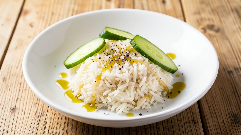 Canilla White Rice Recipe: Buttery, Fragrant Grain With Crispy Celery Crown