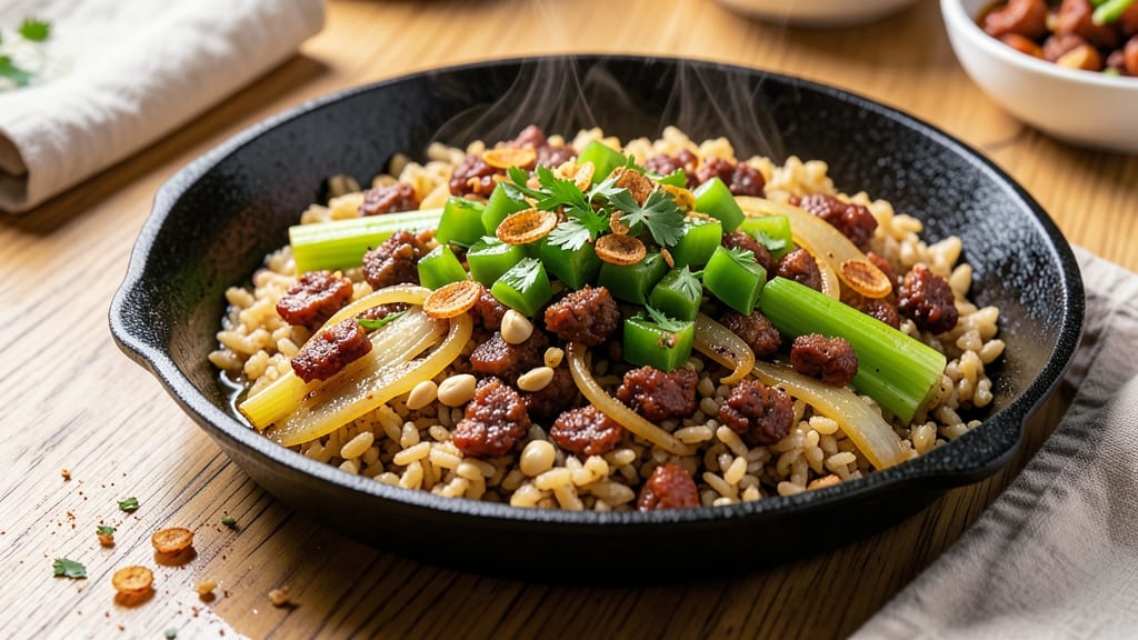 Brown Rice Dirty Rice Recipe: Smoky Cajun-Spiced One-Pan Feast