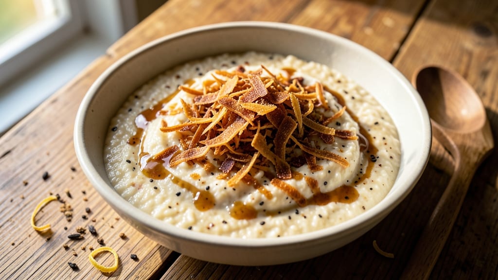 Buttermilk Rice Pudding Recipe: Vanilla-Infused Creaminess With Toasted Coconut Crunch