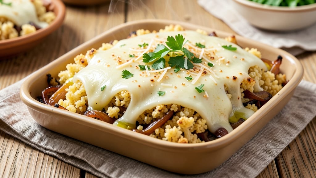 Cauliflower Rice Bake Recipe: Cheesy, Crispy Top and Creamy Core