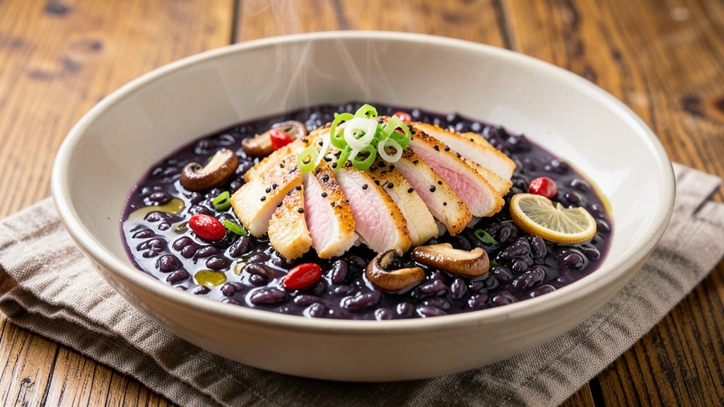 Black Rice Congee Recipe: Deep Umami Porridge With Earthy Black Grains