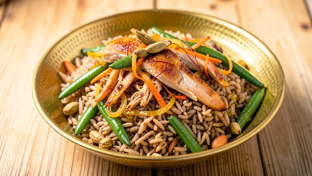 Brown Rice Pulao Recipe: Fragrant Saffron and Cardamom One-Pot Magic