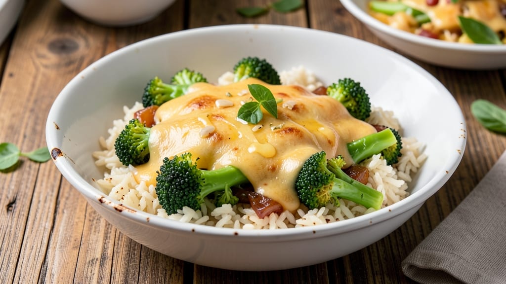 Broccoli and Cheese Rice Recipe Stovetop: Melty Cheese and Crisp-Topped One-Pan Magic