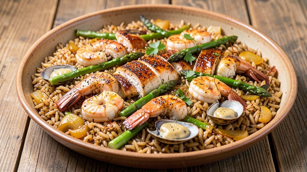 Brown Rice Paella Recipe: Saffron-Infused Spanish One-Pan Feast