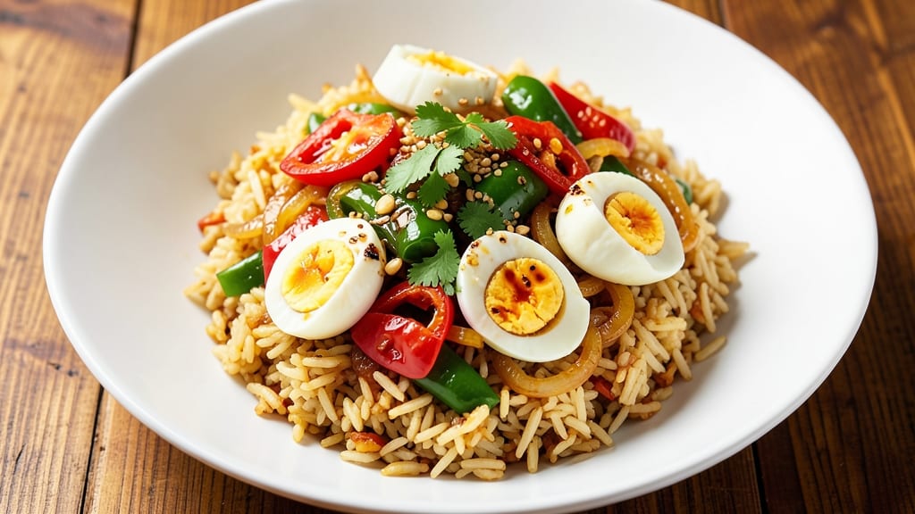 Capsicum Fried Rice Recipe: Crispy Veggies and Eggy Bites in 20 Minutes