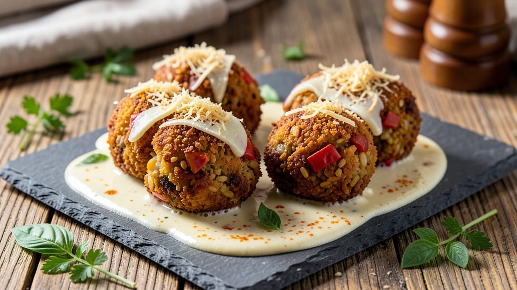 Calabrese Rice Croquettes Recipe: Crispy Gold Shells With Cheesy Centers