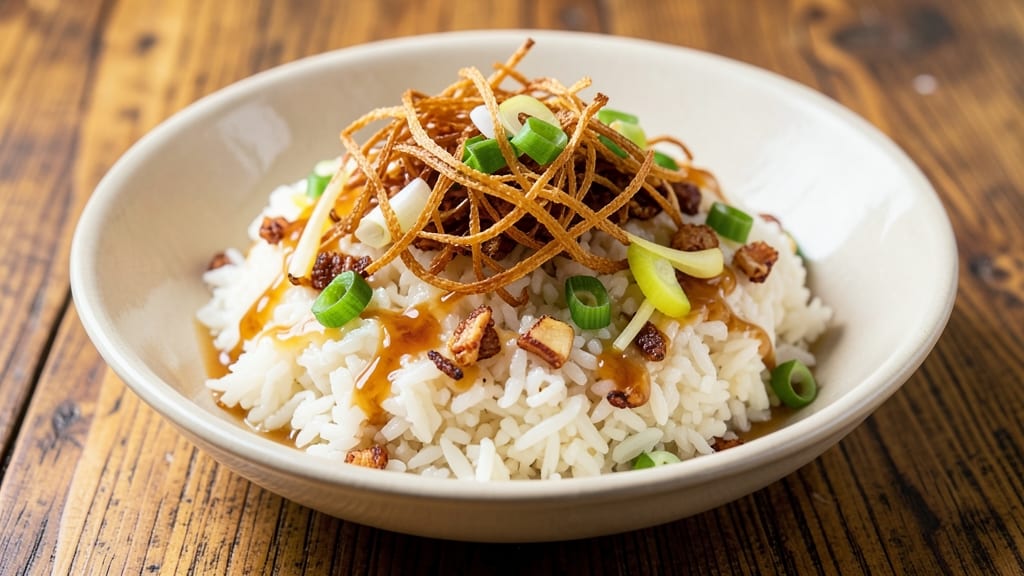 Budbud Rice Toppings Recipe: Fragrant Herbed Crunch Over Creamy Coconut Base