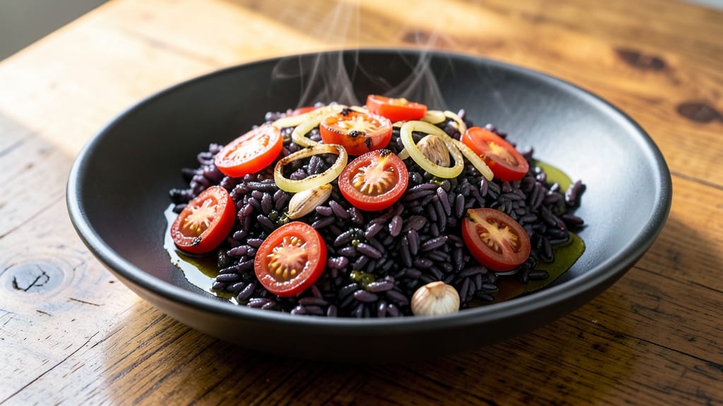 Black Rice and Tomato Recipe: Earthy Antioxidant Bowl With Protein-Packed Flavor