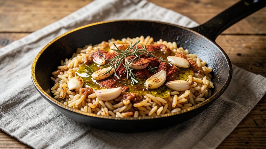 Check Rice Recipe: Smoky Garlic and Herb Infused One-Pan Wonder
