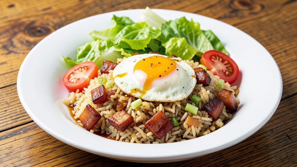BLT Fried Rice Recipe: Smoky Bacon Crunch With Crispy Celery Crown