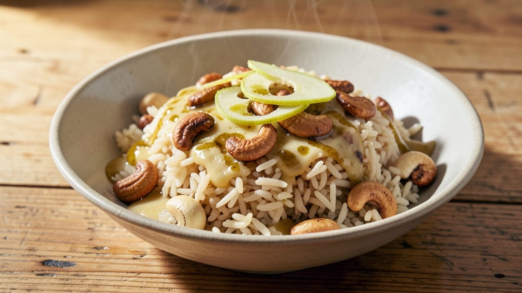 Cashew Nut Rice Recipe: Nutty Creaminess with Toasted Grain Bite