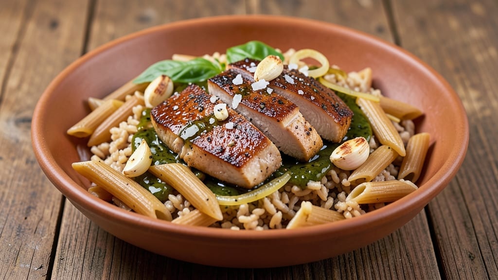Brown Rice Penne Pasta Recipe: Hearty Grain-Bowl Fusion With Crispy Edges