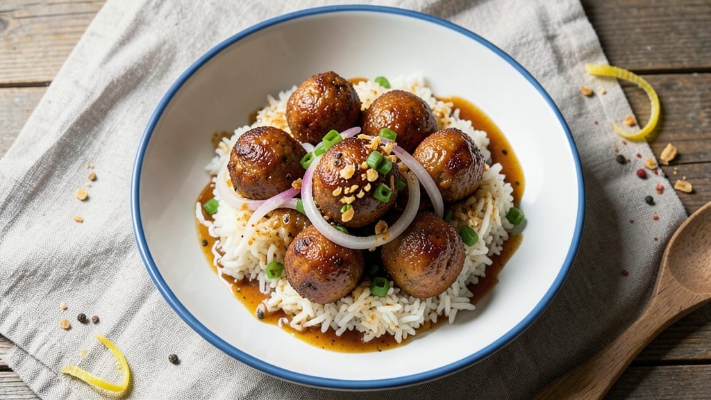Boudin Balls with Rice Recipe: Smoky Sausage Bites Over Fluffy Grains