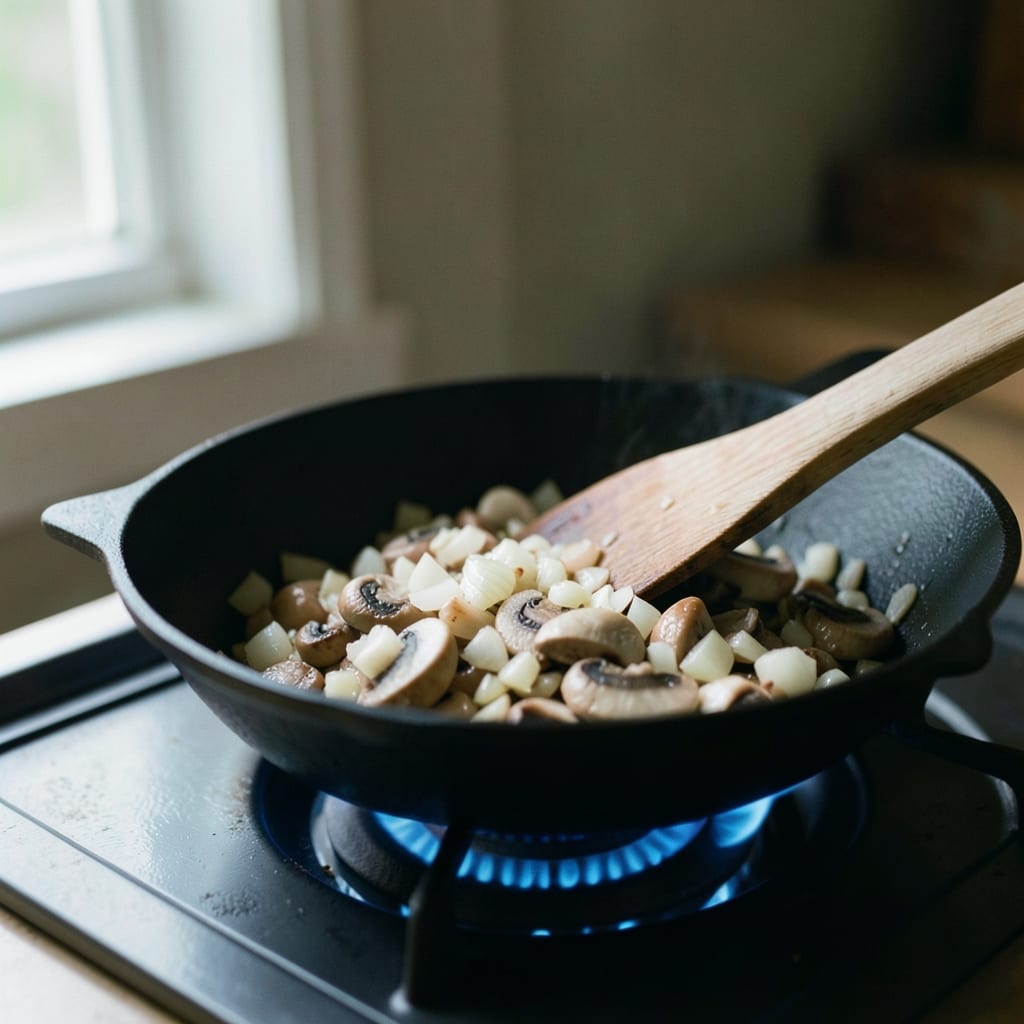 The first pass, in the pan