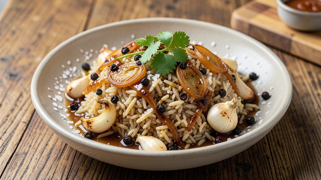 Black Pepper Rice Recipe: Smoky Spice-Kissed Grain With Toasted Grain Crunch