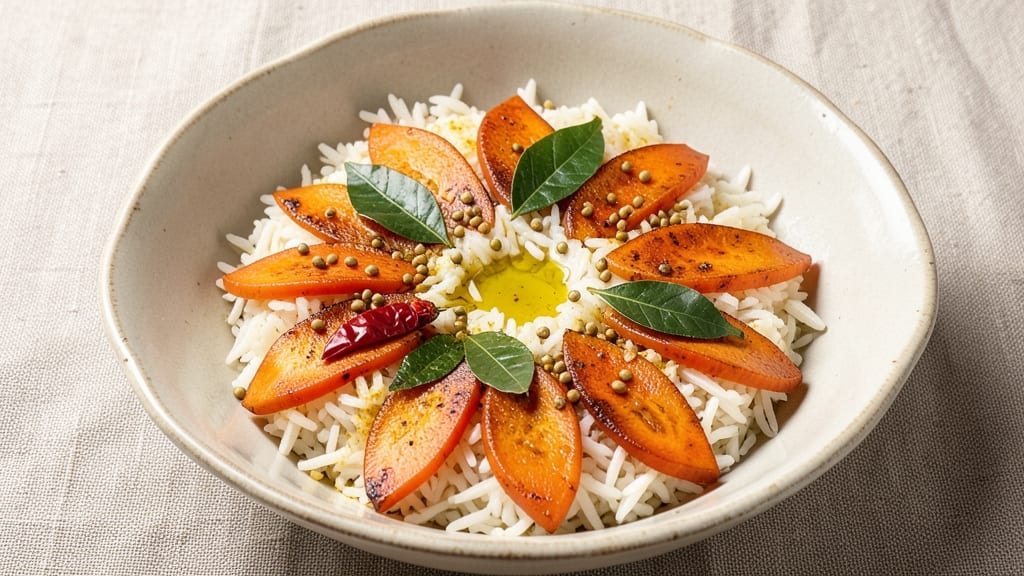 Carrot Rice Recipe in Tamil: Fragrant One-Pot with Turmeric and Cumin