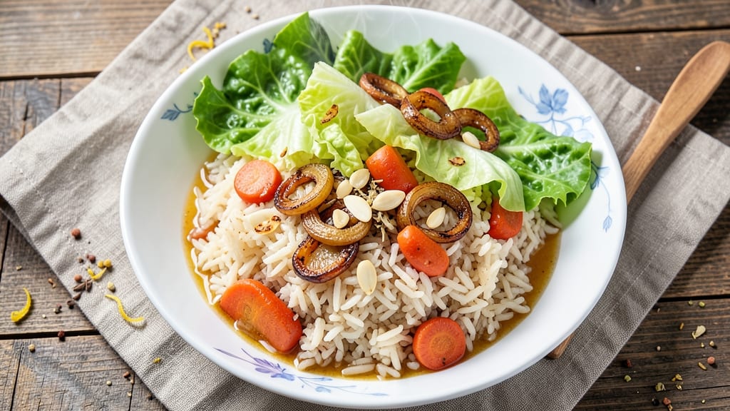 Cabbage Carrot Rice Recipe: Crisp-Topped One-Pan Comfort Bowl