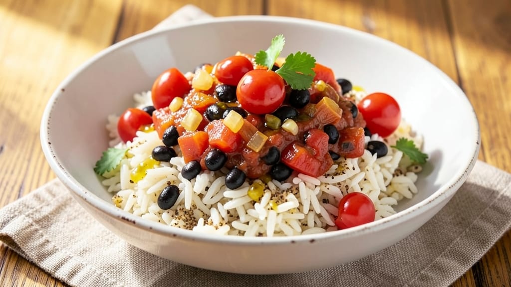 Black Beans, Rice, and Tomatoes Recipe: One-Pot Fiesta With Smoky Cumin Depth
