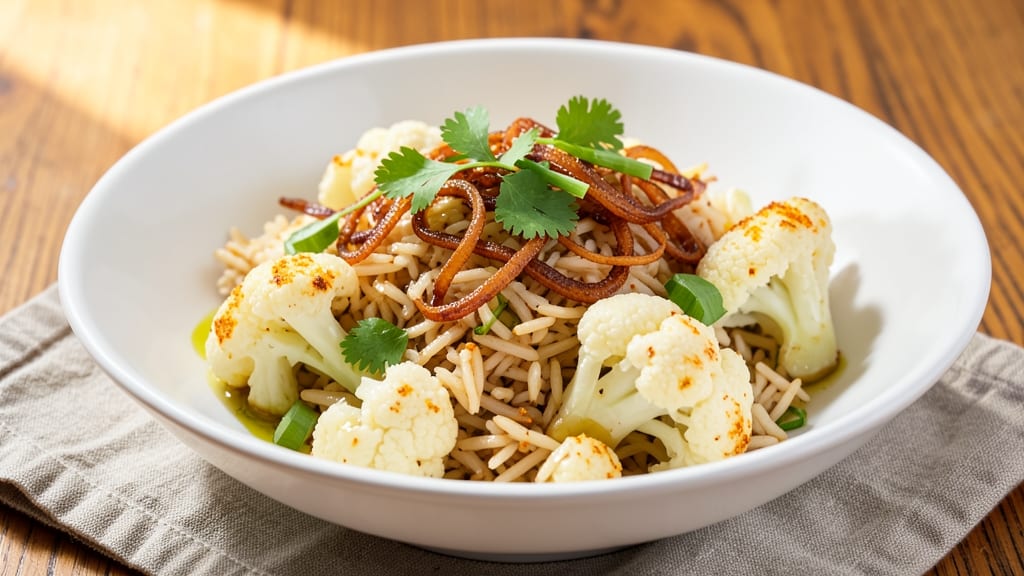 Cauliflower Basmati Rice Recipe: Fragrant One-Pot with Almond Crunch
