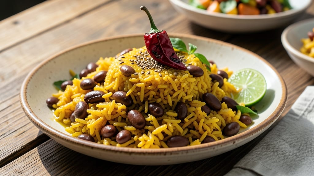 Caribbean Yellow Rice and Beans Recipe: Turmeric-Infused Boldness With Smoky Cumin Depth