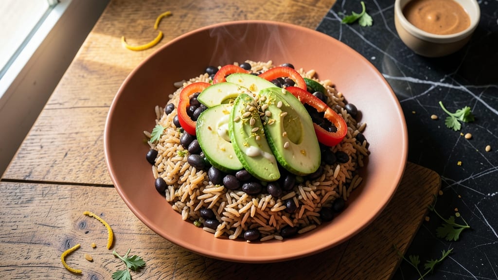 Brown Rice and Black Bean Bowls Recipe: Protein-Packed Meal in 25 Minutes