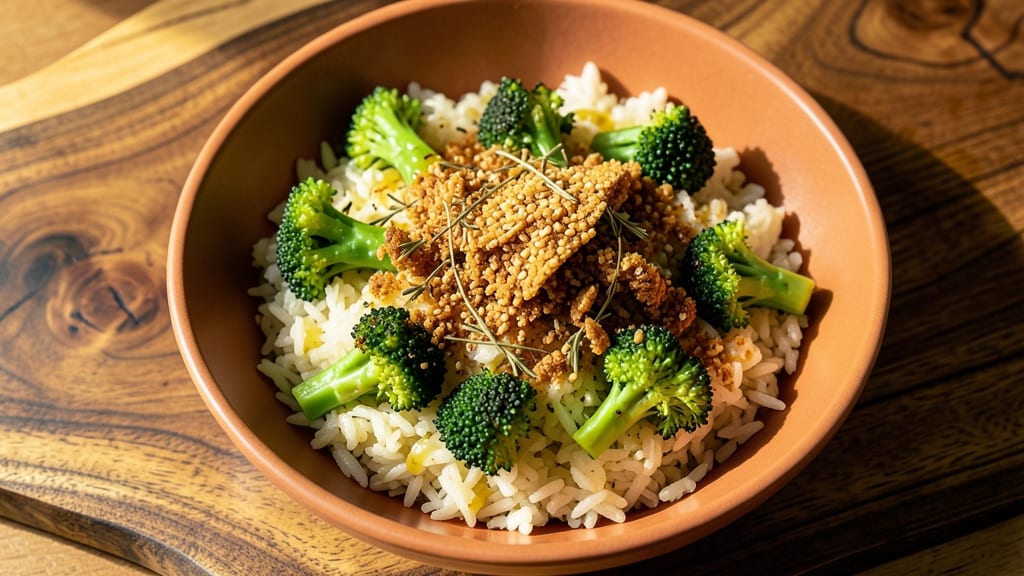Broccoli and Rice Recipe Ideas: One-Pan Herb-Crusted Crispy Delight
