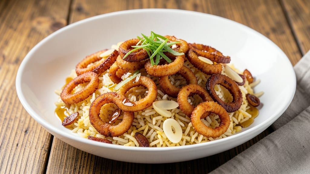 Calamari Fried Rice Recipe: Crispy Squid Bites in Savory Garlic-Ginger Rice