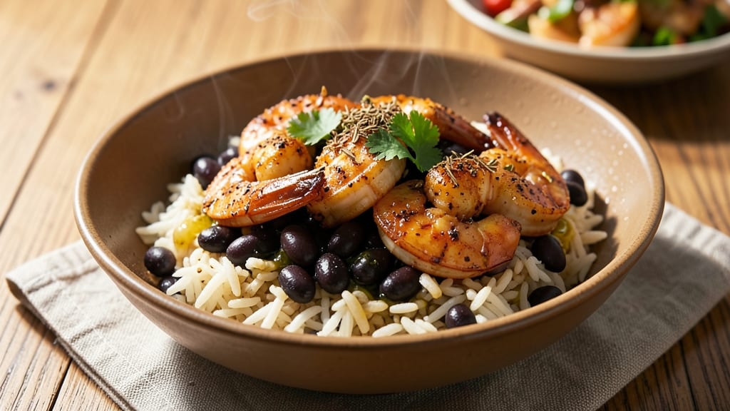 Black Beans, Rice, and Shrimp Recipe: One-Pan Fiesta With Zesty Lime Kick