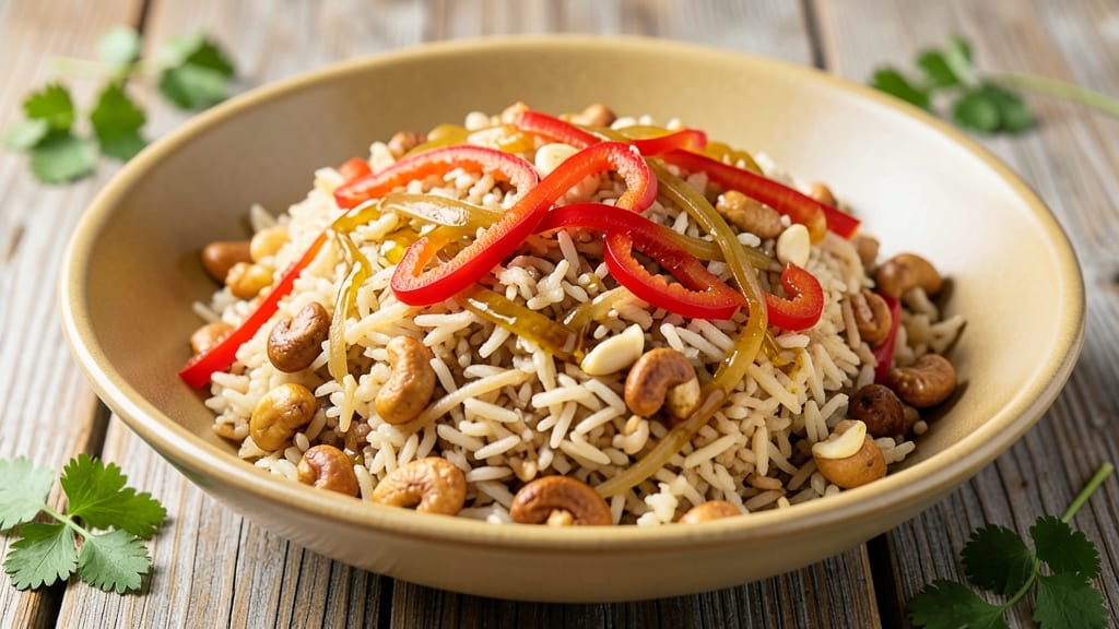 Cashew Fried Rice Recipe: Nutty Creaminess With Crispy Edges