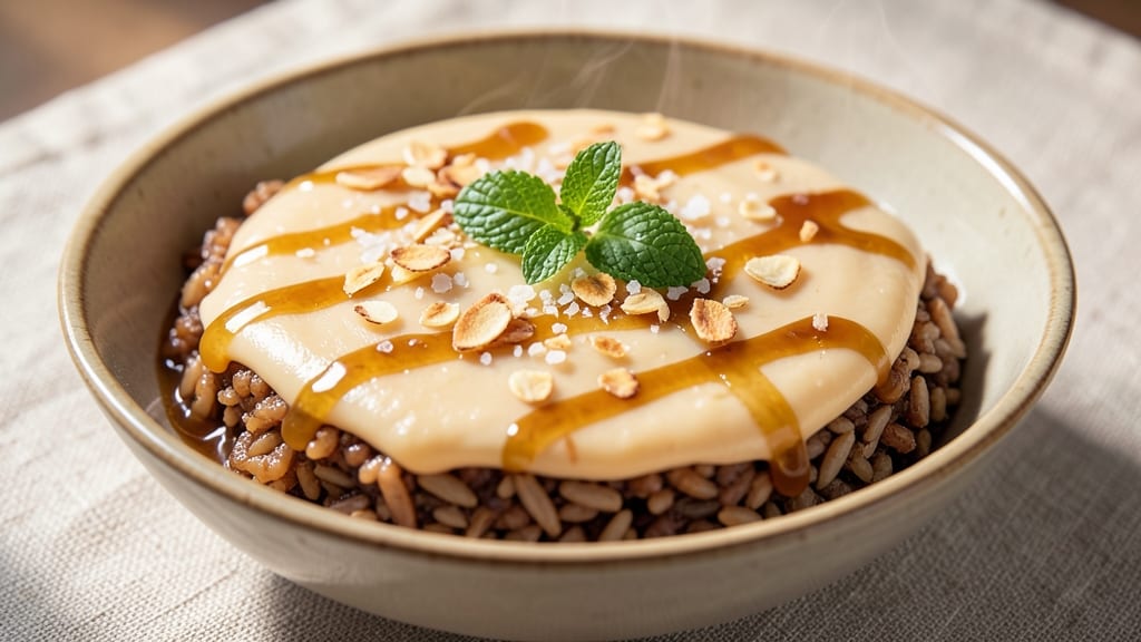 Brown Rice Custard Pudding Recipe: Warm Spiced Silken Texture with Toasted Grain Bite