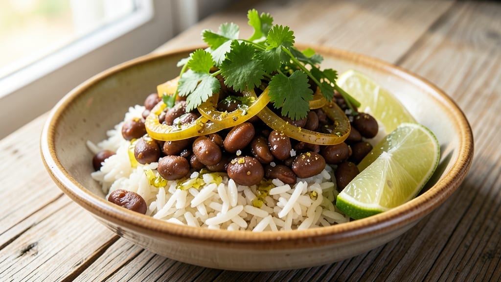 Black Beans Rice Cilantro Lime Recipe: Zesty One-Pot Brightness in 20 Minutes