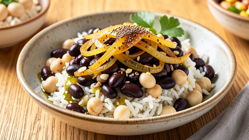 Black Beans Chickpeas Rice Recipe: One-Pot Protein-Packed Meal in 25 Minutes