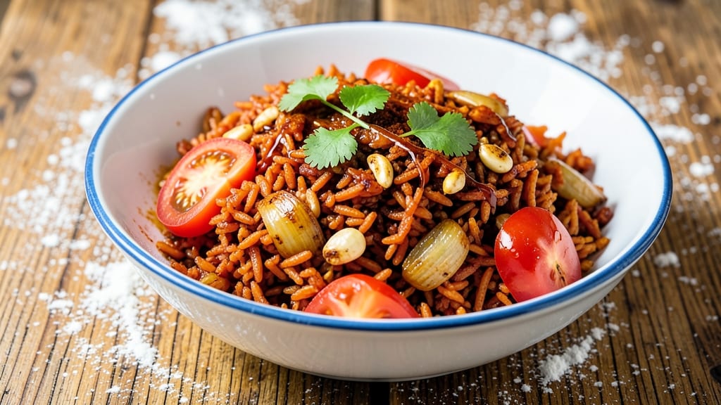 Chamorro Red Rice Cooker Recipe: Tomato-Spiced Achiote Magic in One Pot